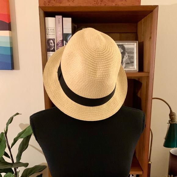 Target Accessories - Target Fedora Straw Hat with Black Band